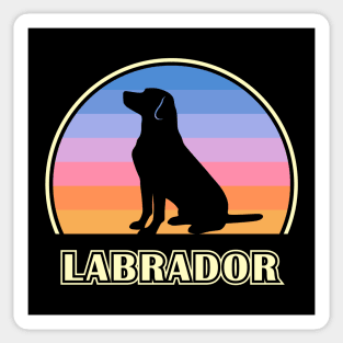 Labrador Retriever Vintage Sunset Dog Sticker